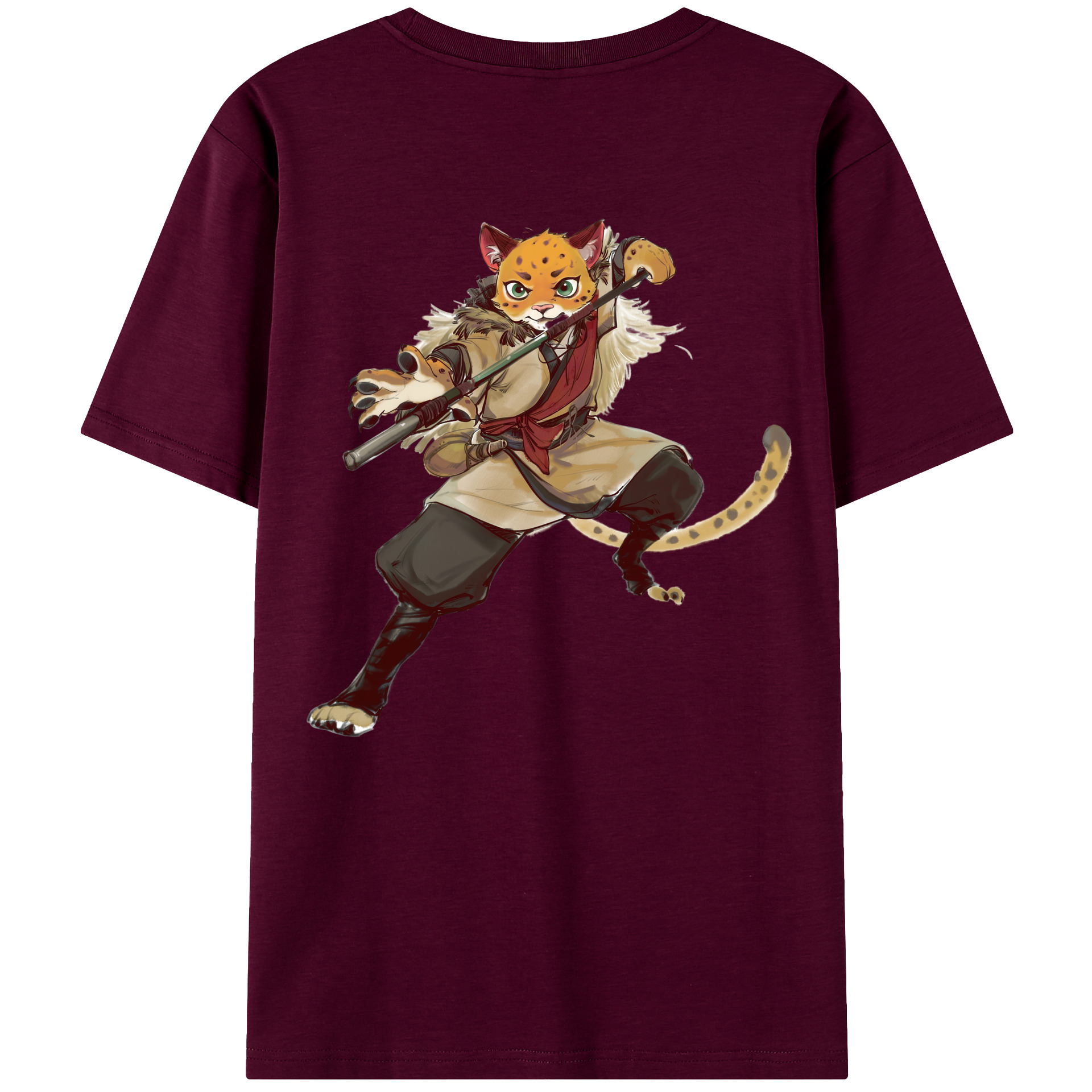 （画像用） Ne Zha 2 ナタ 魔童の大暴れ レディース半袖Tシャツ(バックプリント)